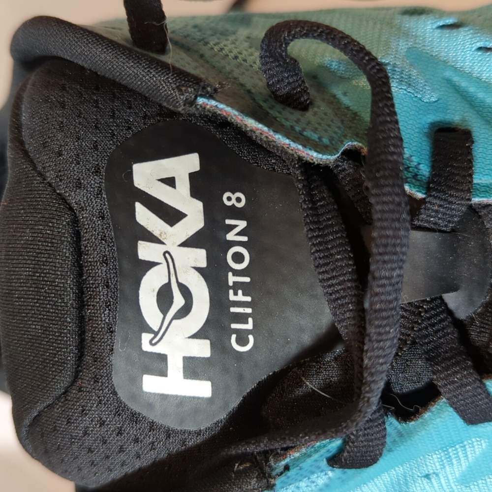 Hoka One One Clifton 8 Men's Real Teal, Aquarelle 1119393 RTAR size 13d - Picture 11 of 15